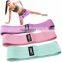 Logo Printed Gym Sport Fitness Resistance Band Women Home Exercise Latex Fabric Adjustable Hip Fitness Bands Resistance