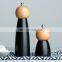 Manufacturing 2022 Wooden   Kitchen Table Black Machine Stainless Steel Mill Manual  Salt Pepper Grinder