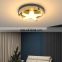 Wholesale Decoration 36W 48W Iron Acrylic Bedroom Modern Star Round Indoor LED Ceiling Lamp