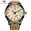 MINI FOCUS MF0150G Men's Fashion Casual Auto Date Leather Band Quartz Analog Watches