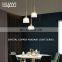HUAYI Modern Style Copper Crustal E14 Chandelier Kitchen Dinoing Room Nordic Hanging Pendant Light