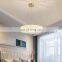 Modern Pleated Cream Chandelier For Bedroom Living Room Decor Led Pendant Light Simple Art Design Round Ceiling Lamp