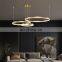 Modern Simple Design Acrylic Ring Pendant Light Lamp Hanging Multi-circular LED Circle Ring Chandeliers & Pendant Lights