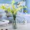 Wholesale Nordic Creative Round Modern Clear Handmade Grey Crystal Flower Glass Vase Wedding Garden Tabletop Home Decoration