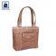 Matching Stitching Vintage Style High Quality Swiss Cotton Lining Women Genuine Leather Handbag at Wholesale Price