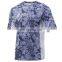 Streetwear OEM Custom Logo Mens High quality Blue Velvet Polo Shirts Summer Short Sleeve Turndown Rib