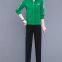 Sports Suit Women's Spring And Autumn Women's Casual Suit Stand-Up Collar Sweater Women's Running Two-Piece Set