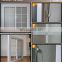 Upvc profile external pvc sliding window with grill design anti-mosquito window for villa house
