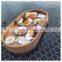 High Quality PE Rattan Floating Pool Tray Hotel Water Floating Breakfast Serving Tray