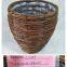 Outdoor decorative willow basket willow garden basket for plant