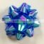3.5" dia Iridescent Star Ribbon Bow and Decorative Ribbon for Christmas/Gift Decorative bow with self-adhesive backside