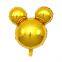 Mini Mickey Mouse Cartoon Head Balloon Aluminum Foil Inflatable Balloons for Cartoon Theme Birthday Party Decoration Toys Gifts
