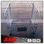 Foldable Metal Wire Mesh Storage Cage with wheels