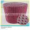 Acrylic Mesh Wrap Pink Sew on Plastic 24 Rows 10 Yards Roll