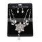 tribal zircon sterling silver evening dress banquet costume jewelery set
