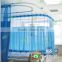 Blue Waterproof Yarn Dyed Antibacterial Hospital Ward Bed Screen Curtain with Hooks                        
                                                Quality Choice