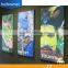 frameless slim aluminum LED lightbox with fabric printed images
