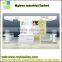 Simple look garment free standing glass display cabinet wooden glass display cabinet