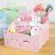 Cute wooden office stationery set desk organizer stationery organizer