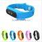 Silicone fitness smart wristband pedometers, cheap waterproof kids pedometer watch, wristband calories pedometer