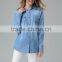 Denim jeans women Adult OEM service dress shirt casual shirt italy style