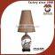 Brown Rattan Shade Lamp Table
