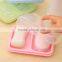 Q080 waterproof soap box double lattice PP soap box wholesale