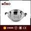 metal typel,double handle stainless steel gas burner wok