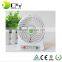 4-inch Portable Mini Fan Rechargeable 3 Speeds Handheld Desktop Usb Fan with LED Light (Black)