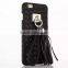Luxury Vintage Tassel Metal Hook PU Leather Hard Mobile Phone Cover Case For iPhone 6 G 6S Plus