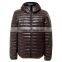 hot sell unisex softshell men and women winter, folding down jacket, ultralight with hood outdoor waterproof jacket