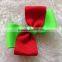 two color popular grosgrain ribbon bow,satin gift ribbon bow pre-made bow