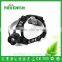 Zoomable Focus LED Headlamps Aluminum alloy rotate headlights tactical searching lamp bicycle hiking lights LED headlight