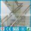 European style steel glass staircase interior glass railing