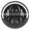 7" Round Hi/Lo Beam LED Headlights With Half Top Halo Ring Angel Eyes / Turn Signal Headlight For Jeep Wrangler JK TJ LJ