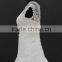 Best selling! Latest A-line high quality beaded lace appliques wedding dress with ribbon bow