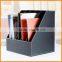 High-grade leather file box seat five rows of file data frame Creative Desktop Storage business office supplies