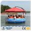HEITRO popular!!! OEM best price leisure life boats for sale BBQ Donut Boat restaurant boat (10 persons type)