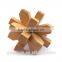 Wooden IQ Intelligent PuzzleKongming Lock Brain Teaser Plum Blossom