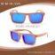 Colored glasses lenses wood polarized sunglasses