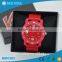 outdoor silicone quartz stainless steel back watch