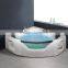 Black European standard Whirlpool 100% acrylic bathtub
