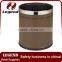 Hot sale cheap faux leather metal can