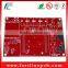 2 layer electronic circuit board with red solder mask