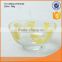 clear glass bowl set with decal cute tableware for snack