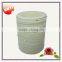 Beautiful White Pillar Wax flickering LED pillar candle with decal on surface