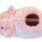 Pig Shape Slipper Nest Squeaky Hide and Seek Plush Dog Toy