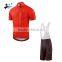 Dry Fit Stripe Cycling Jersey With BIB Shorts 2017