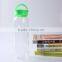 china supplier mouth blown colorful pp lid sport borosilicate drinking glass water bottle high quality