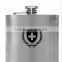 silk printing logo for 4oz stainless steel hip flask for wine